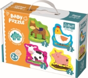 Imagine Puzzle Trefl Baby clasic animale la fermă 18 piese
