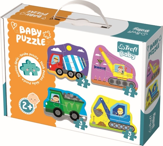 Imagine PUZZLE TREFL BABY CLASIC UTILAJE LA TREABA 18 PIESE