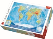 Imagine PUZZLE TREFL 4000 HARTA FIZICA A LUMII