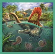 Imagine PUZZLE TREFL 3IN1 LUMEA EXTRAORDINARA A DINOZAURILOR