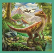 Imagine PUZZLE TREFL 3IN1 LUMEA EXTRAORDINARA A DINOZAURILOR
