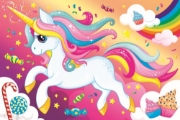 Imagine PUZZLE TREFL 100 FRUMOSUL UNICORN