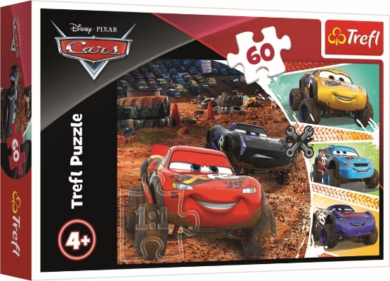 Imagine PUZZLE TREFL 60 FULGER MCQUEEN CU PRIETENII