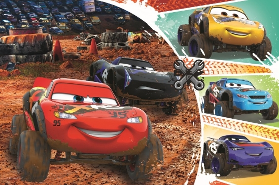 Imagine Puzzle Trefl 60 Fulger McQueen cu prietenii