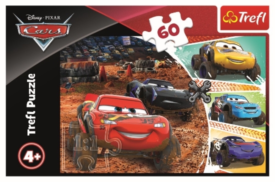 Imagine Puzzle Trefl 60 Fulger McQueen cu prietenii