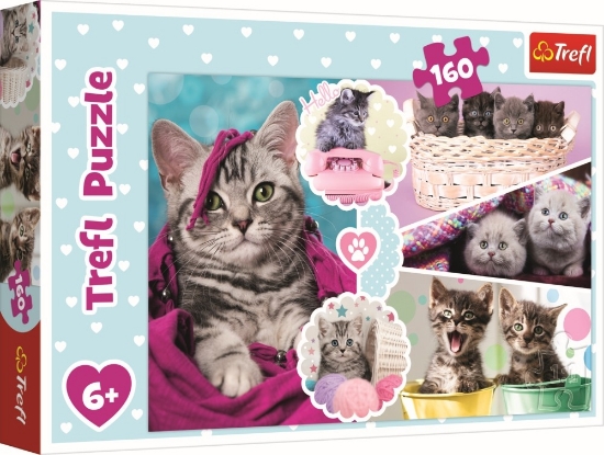 Imagine PUZZLE TREFL 160 PISICI DRAGALASE