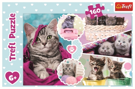 Imagine Puzzle Trefl 160 Pisici drăgălașe