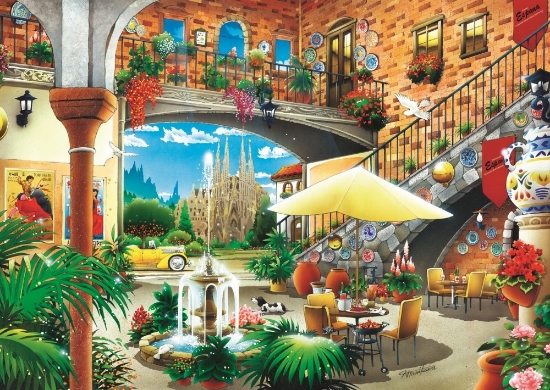 Imagine Puzzle Trefl 2000 Vedere din Barcelona