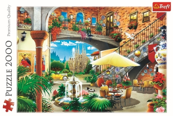 Imagine Puzzle Trefl 2000 Vedere din Barcelona
