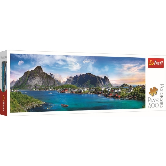 Imagine PUZZLE TREFL PANORAMA 500 ARHIPELAGUL NORVEGIAN LOFOTEN