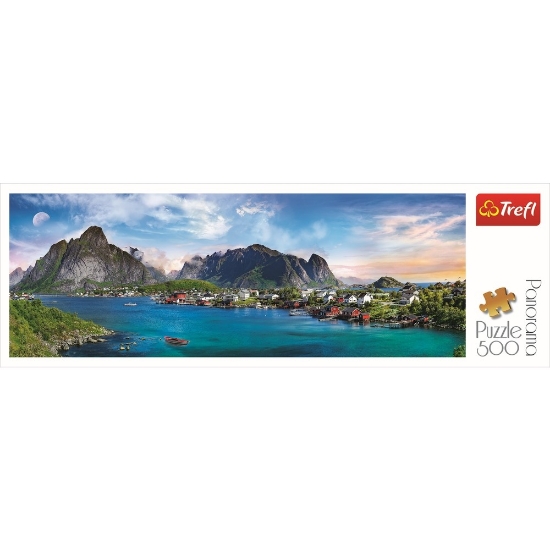 Imagine Puzzle Trefl Panorama 500 Arhipelagul Norvegian Lofoten