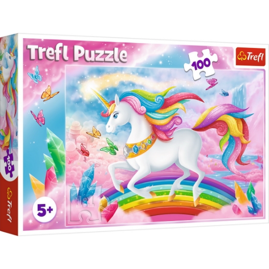 Imagine PUZZLE TREFL 100 LUMEA DE CRISTAL A UNICORNILOR