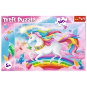 Imagine PUZZLE TREFL 100 LUMEA DE CRISTAL A UNICORNILOR