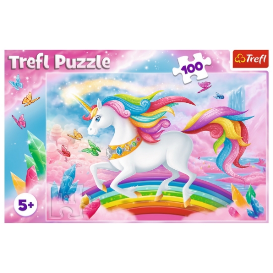Imagine  Puzzle Trefl 100 Lumea de cristal a unicornilor