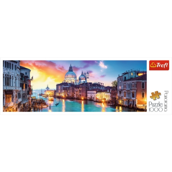 Imagine Puzzle Trefl 1000 Panorama Canal Grande Veneția