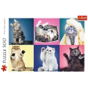 Imagine PUZZLE TREFL 500 PISICUTE
