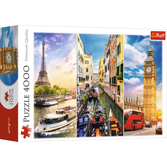 Imagine PUZZLE TREFL 4000 CALATORIE IN EUROPA