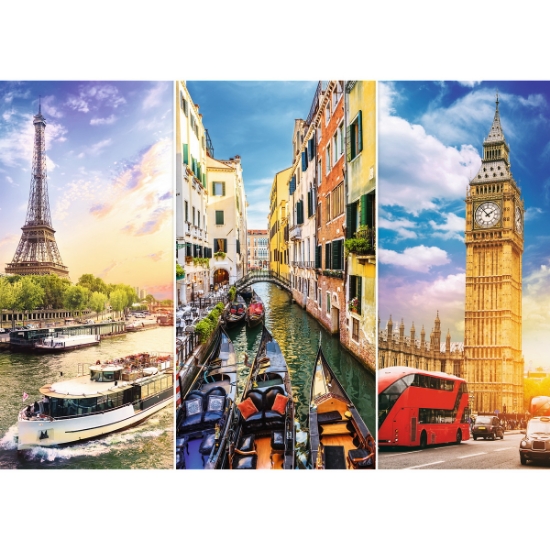 Imagine Puzzle Trefl 4000 Călătorie în Europa