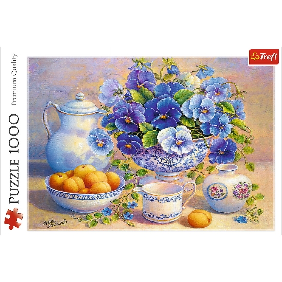 Imagine  Puzzle Trefl 1000 Buchet Albastru