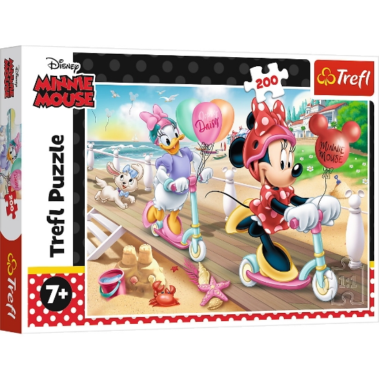 Imagine PUZZLE TREFL 200 MINNIE DISTRACTIE LA PLAJA