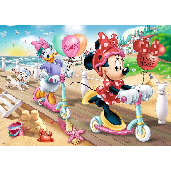 Imagine Puzzle Trefl 200 Minnie distracție la plajă