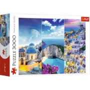 Imagine Puzzle Trefl 3000 Vacanță în Grecia