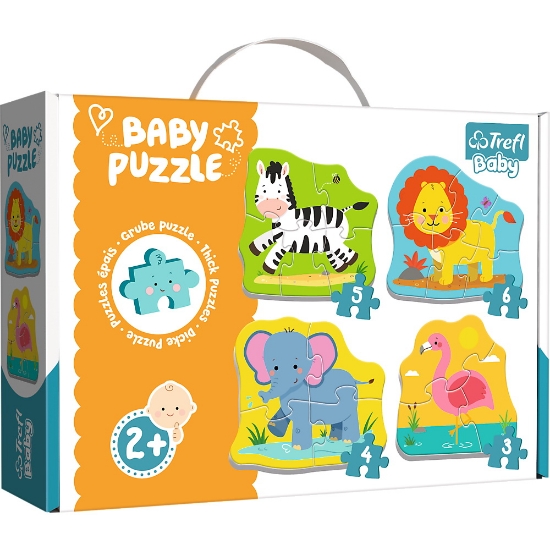 Imagine PUZZLE TREFL BABY CLASIC ANIMALE SAFARI 8 PIESE