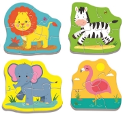 Imagine PUZZLE TREFL BABY CLASIC ANIMALE SAFARI 8 PIESE