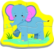 Imagine PUZZLE TREFL BABY CLASIC ANIMALE SAFARI 8 PIESE