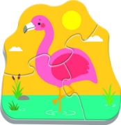 Imagine PUZZLE TREFL BABY CLASIC ANIMALE SAFARI 8 PIESE
