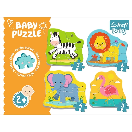 Imagine Puzzle Trefl Baby clasic animale safari 8 piese