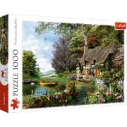 Imagine  PUZZLE TREFL 1000 CASUTA DE PE LAC