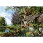 Imagine  PUZZLE TREFL 1000 CASUTA DE PE LAC