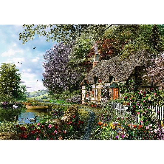 Imagine Puzzle Trefl 1000 căsuța de pe lac