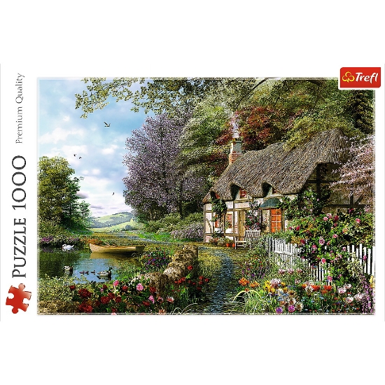 Imagine Puzzle Trefl 1000 căsuța de pe lac