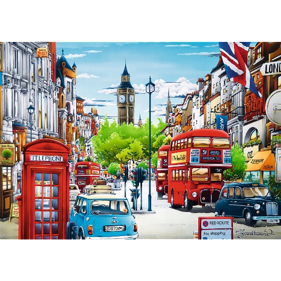 Imagine Puzzle Trefl 1000 Strada în Londra