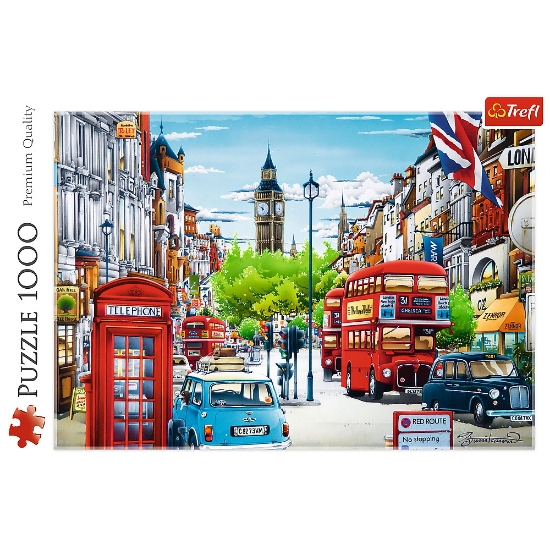 Imagine Puzzle Trefl 1000 Strada în Londra