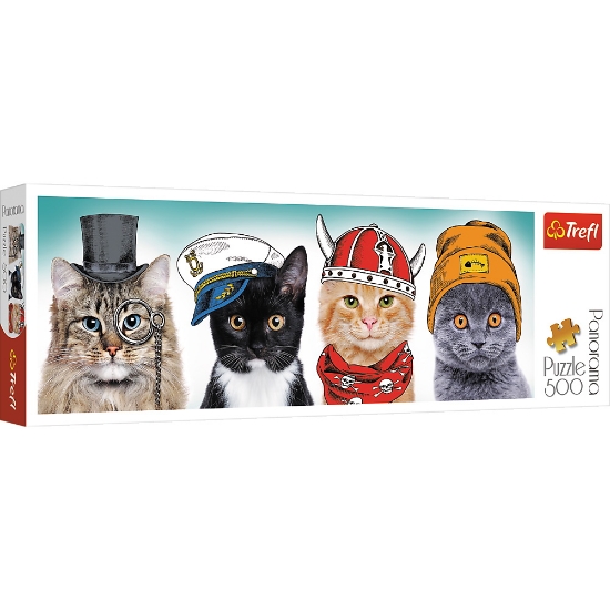 Imagine PUZZLE TREFL 500 PANORAMA O ECHIPA FLUFFY