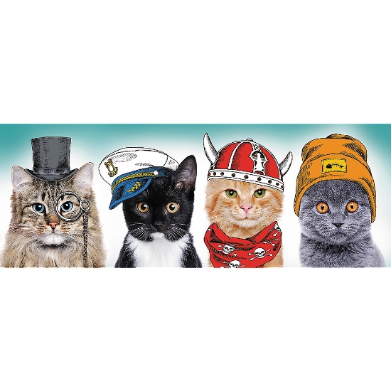 Imagine Puzzle Trefl 500 Panorama O echipă Fluffy