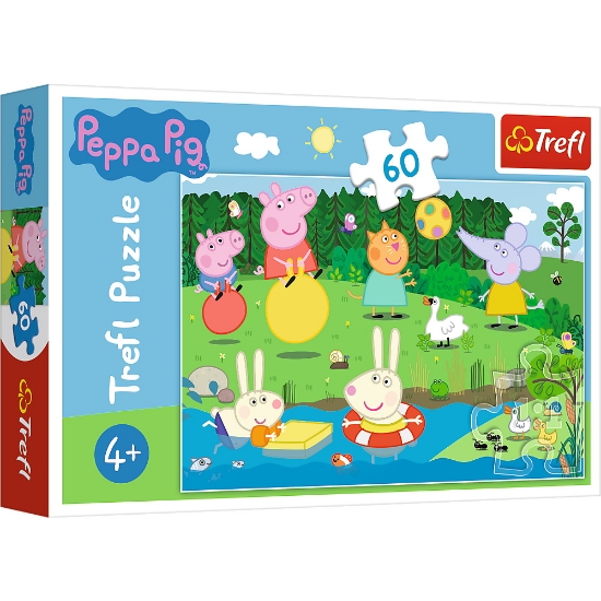 Imagine Puzzle Trefl 60 Peppa Pig – Distracție în vacanță