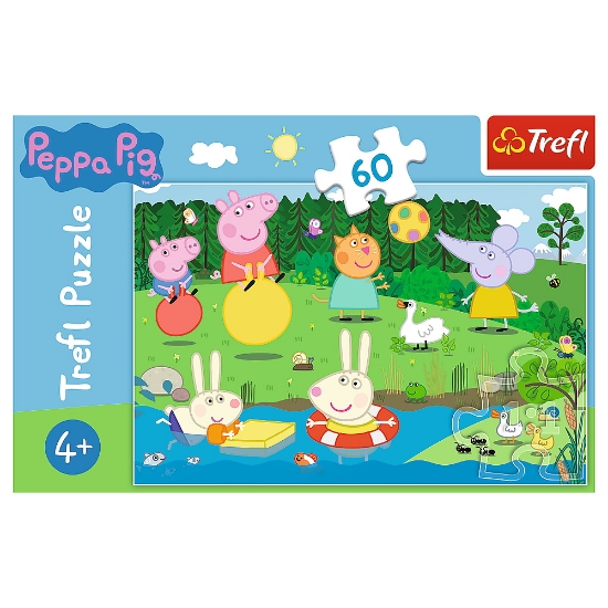 Imagine Puzzle Trefl 60 Peppa Pig – Distracție în vacanță