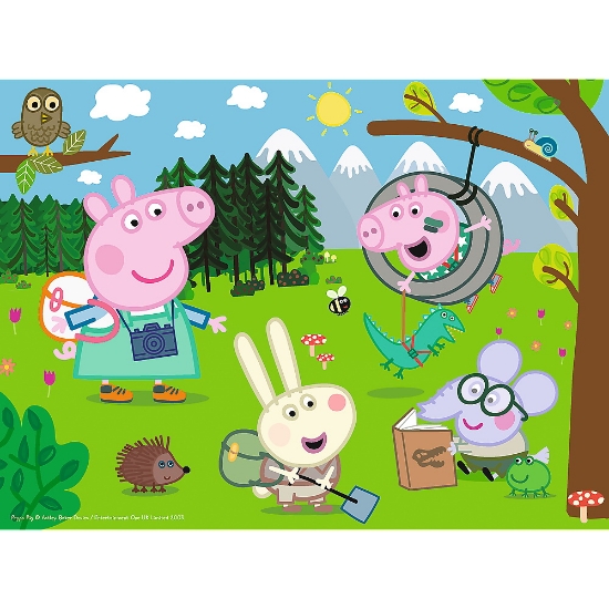 Imagine Puzzle Trefl 30 Peppa Pig în drumeție