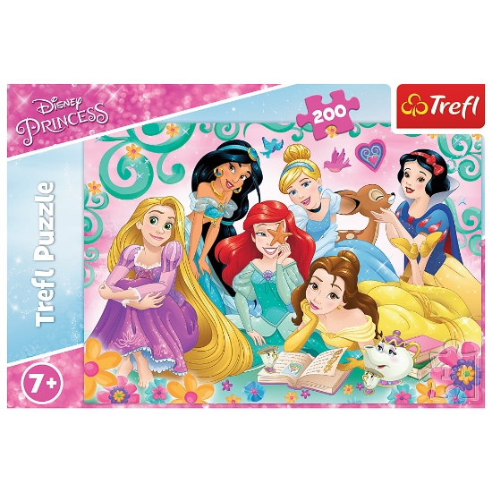 Imagine Puzzle Trefl 200 Prințesele Disney într-o seară de poveste