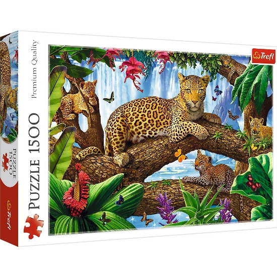 Imagine PUZZLE TREFL 1500 JAGUAR INTR-O PAUZA ODIHNITOARE