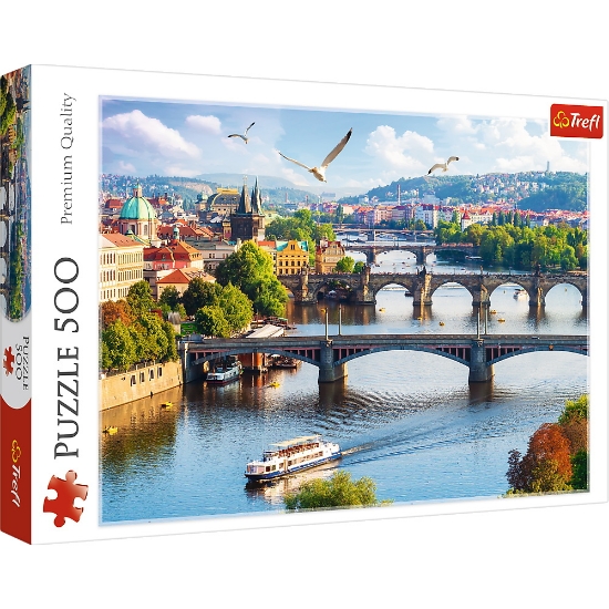 Imagine PUZZLE TREFL 500 ORASUL PRAGA