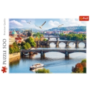Imagine PUZZLE TREFL 500 ORASUL PRAGA