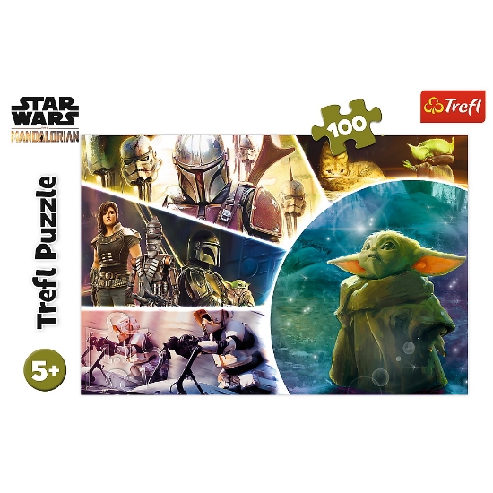 Imagine Puzzle Trefl 100 StarWars Baby Yoda Mandalorianul