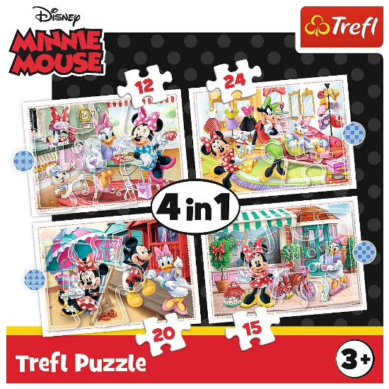 Imagine Puzzle Trefl 4în1 Minnie Mouse și prietenii ei