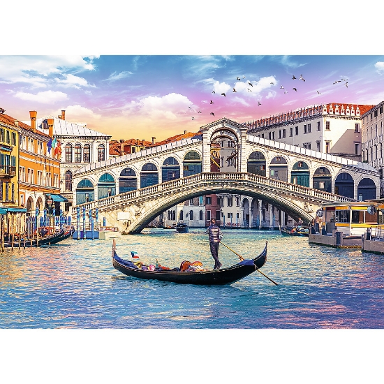 Imagine Puzzle Trefl 500 Gondola în Veneția