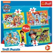 Imagine PUZZLE TREFL 4IN1 PATRULA CATELUSILOR